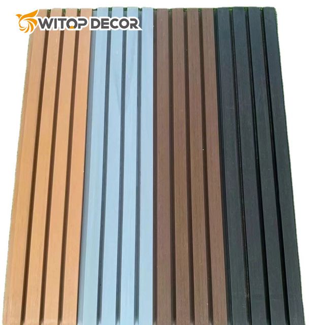 High Quality PE Exterior Wood Grain Board Exterior Wall Outdoor WPC Wall Panel WPC Wall Cladding