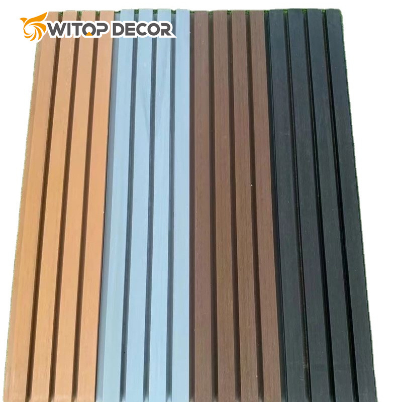 High Quality PE Exterior Wood Grain Board Exterior Wall Outdoor WPC Wall Panel WPC Wall Cladding