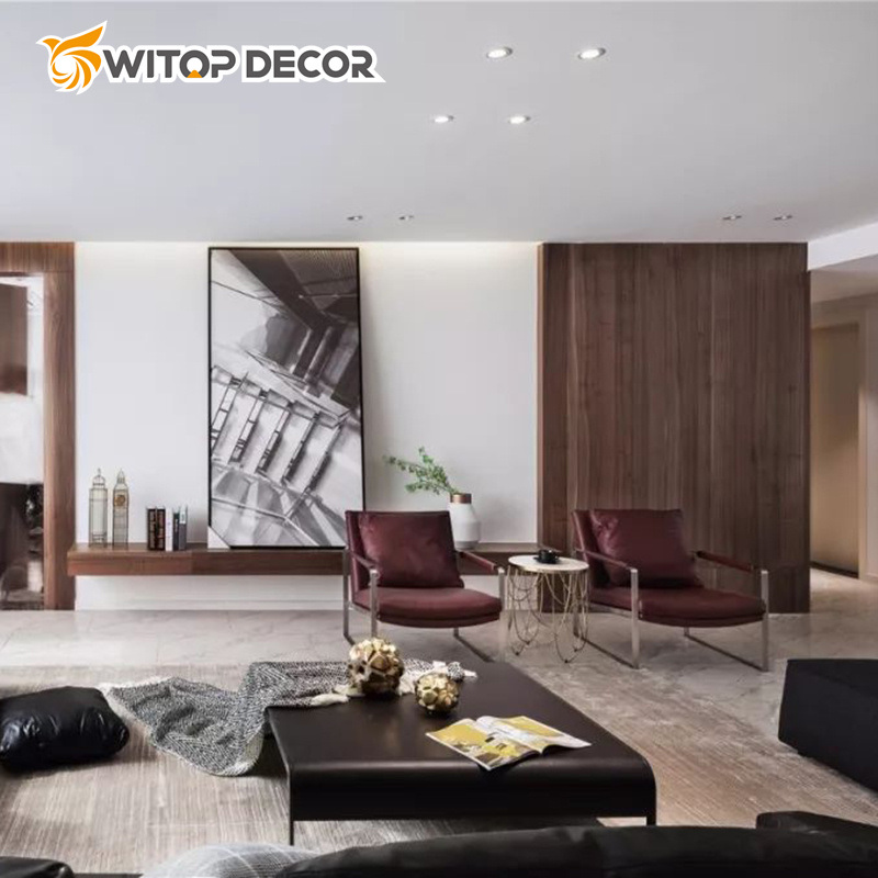 3D PVC WPC Decorative Wall Panel Eco-Friendly Bamboo Fiber Wood Veneer