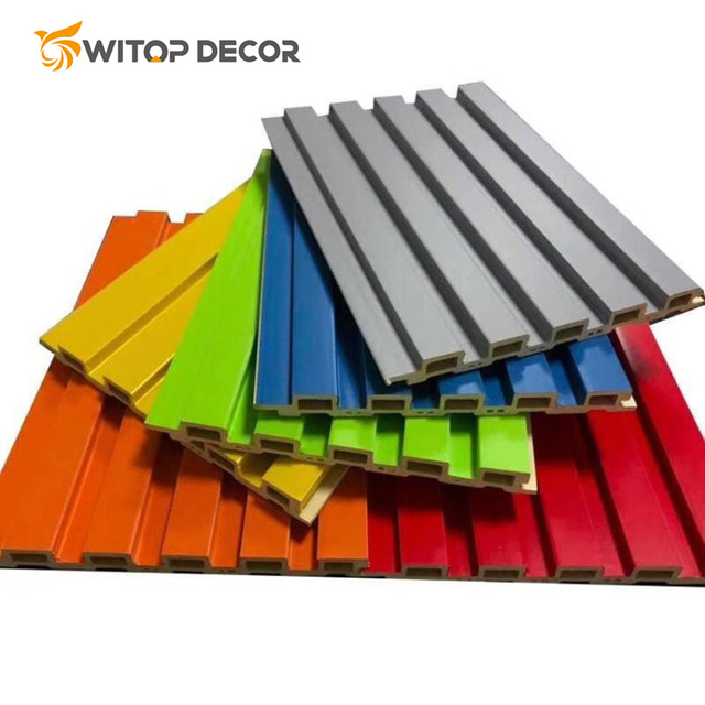 Black WPC Wall Panel Cladding Exterior Wall Siding