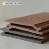 3D Wooden Composite WPC Wall Cladding Outdoor Plastic WPC Wall Panel Decoration