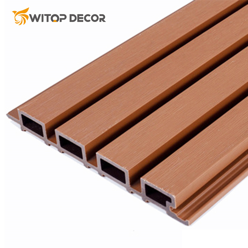 Outdoor WPC Decking Panel Wall Cladding Easy to Install Wall Panel