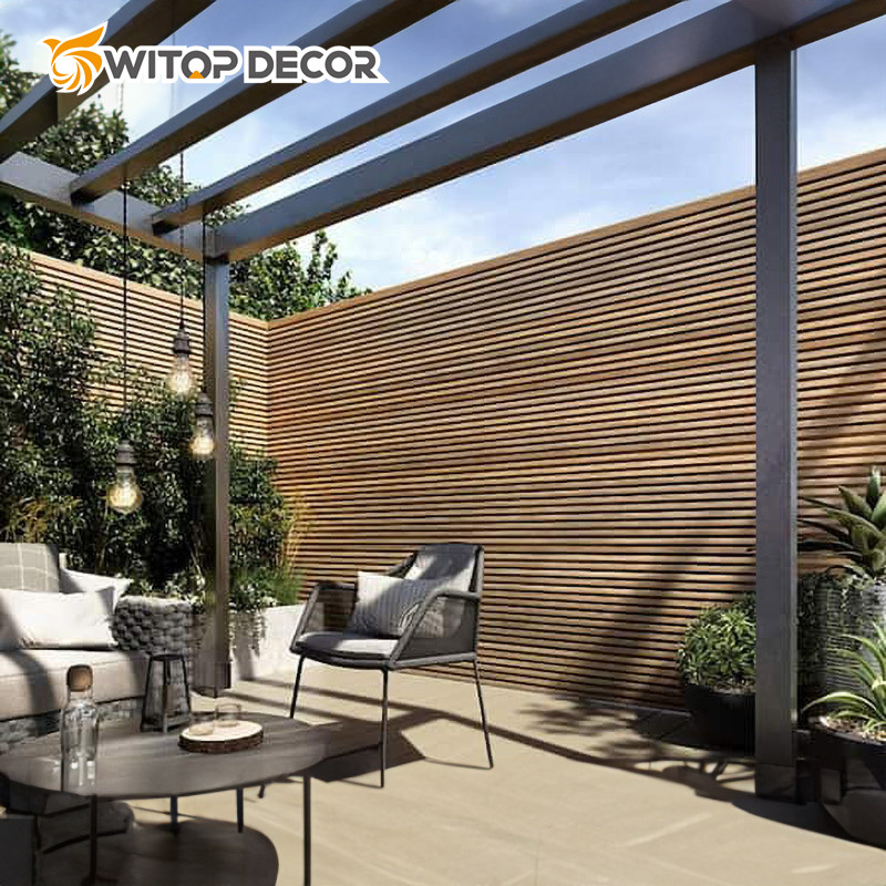 Outdoor Decoration Exterior Composite WPC Wall Cladding