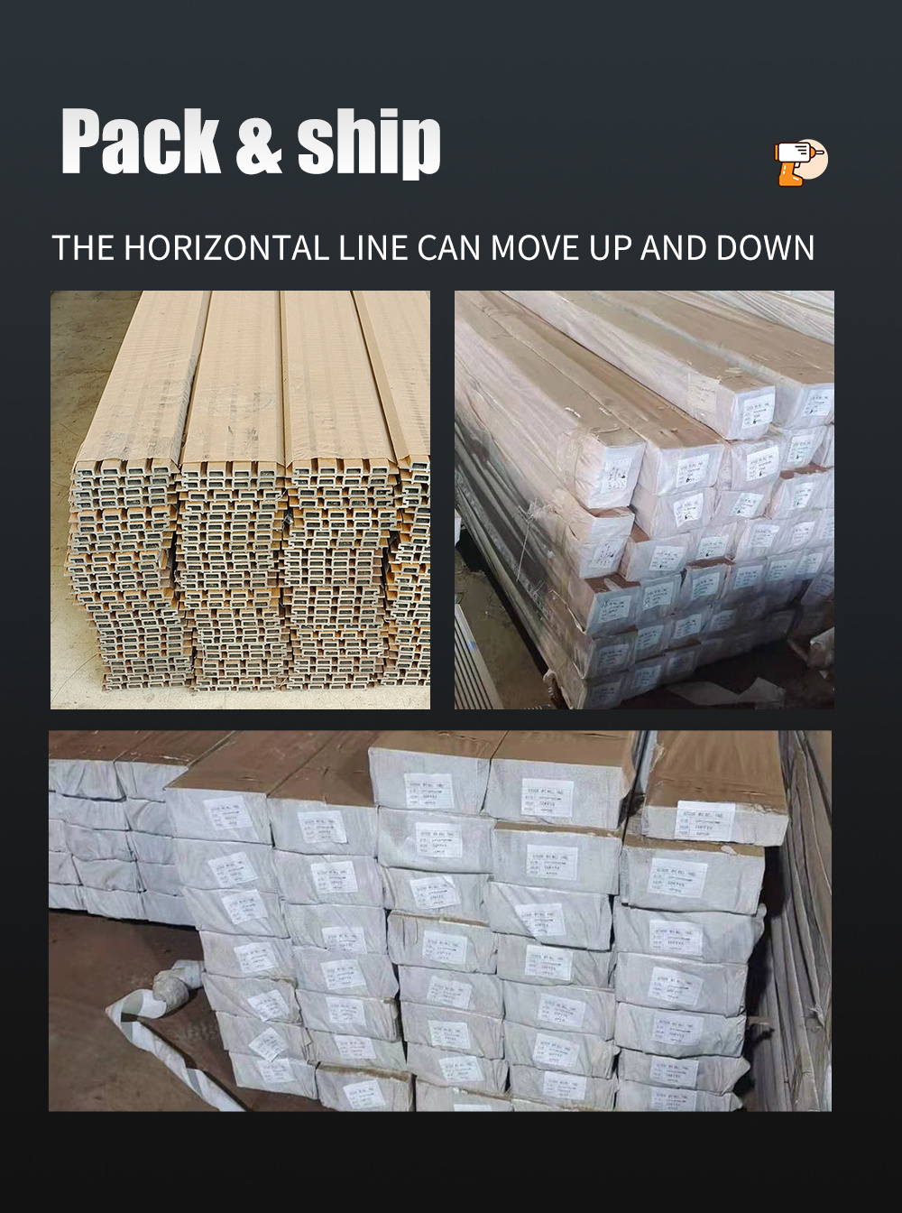 WPC Wall Cladding and Co-Extrusion Wall Cladding Brushed Flute Wall Cladding