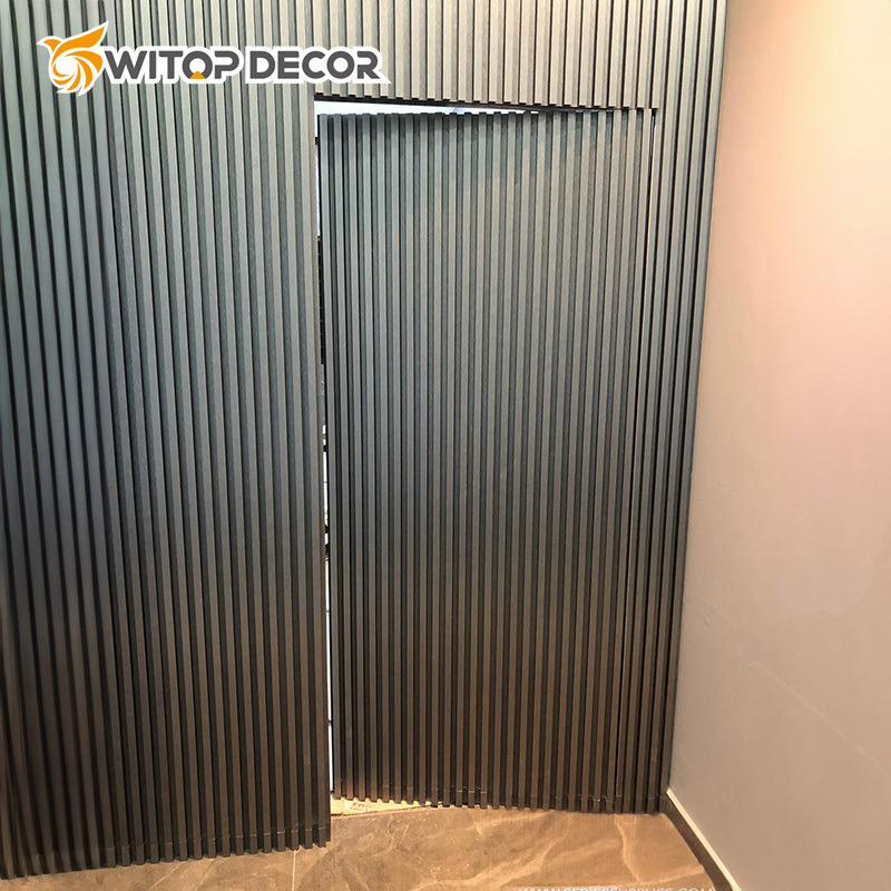 Wood PVC WPC Wall Cladding Fluted Panels Wood Siding Panel