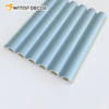 Wood Grain PVC Indoor Design WPC Wall Panels for TV Background