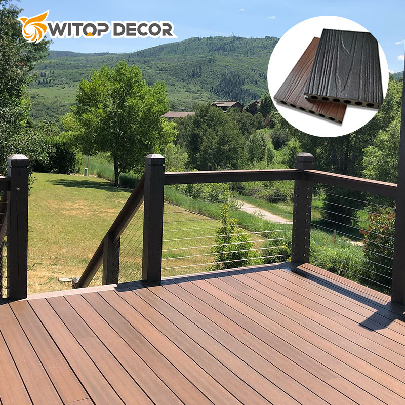 Outdoor Easy to Install PVC Plastic Flooring Composite Decking Boards