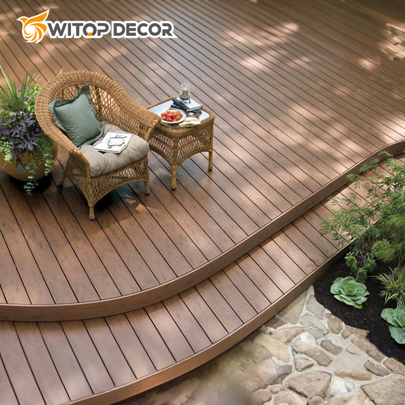 Hot Sale Wood Plastic Composite Outdoor Flooring WPC Decking Interlocking