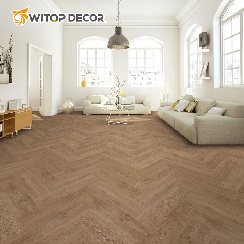 Deep Embossed Spc Plastic Flooring 4 mm with 1.5 mm IXPE Pad