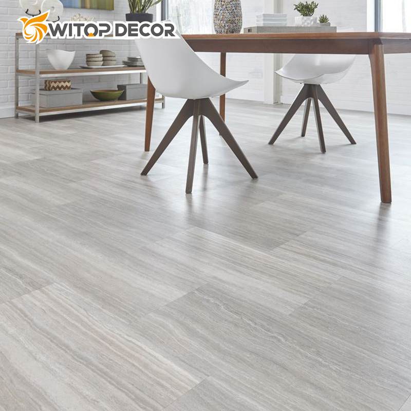 Wooden Look Design Interlocking Vinyl Plank Spc Flooring with UV Coating