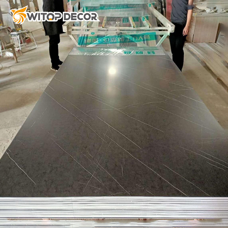 1.22m*2.44m Fire-Retardant 3mm Thickness PVC UV Marble Sheet for Middle East