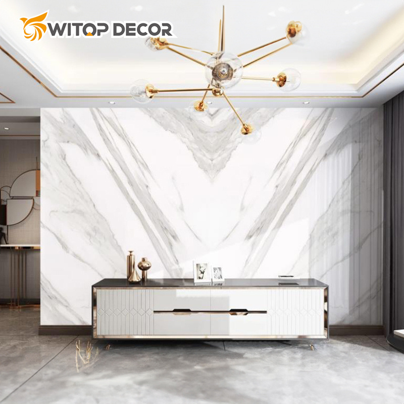 Super Smooth Wear-Resisting UV Marble Sheet PVC Wall Panel