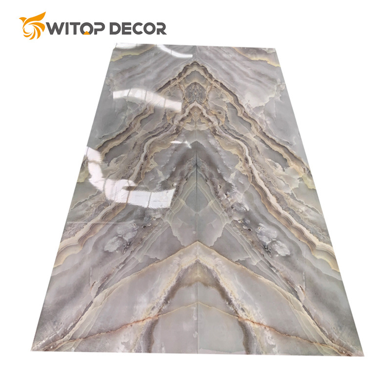 Waterproof Imitation Fake UV Marble Board PVC Wall Panel