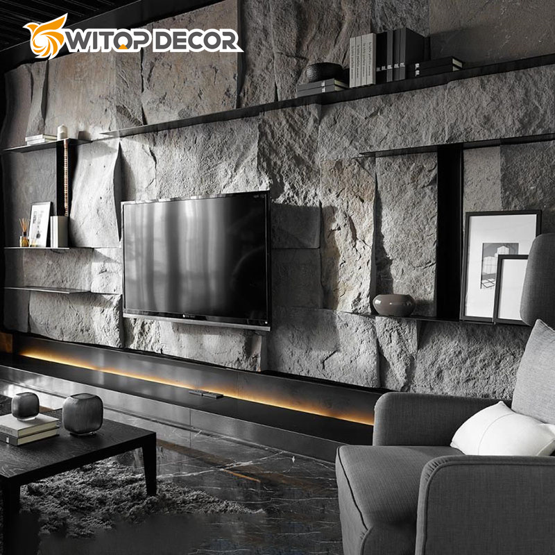 Artificial PU Imitation Stone Wall Panels for Outdoor Wall Decoration