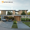 Hot Sale WPC Louver Wall Panel Round WPC Wall Panel with Good Quality WPC Clad Wall Panel