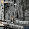 Insulating Lightweight Faux Siding Panel, PU Mushroom Stone, Easy and Rapid Installation Wall Stone Board