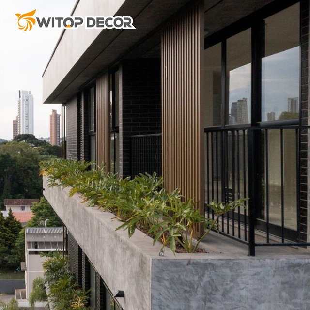Outdoor Wood Plastic Wall Panel WPC Wall Cladding Exterior Wall Covering