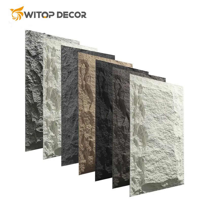 Witop OEM Factory Price New Design Artificial Stone Polyurethane 3D PU Faux Stone Wall Panel