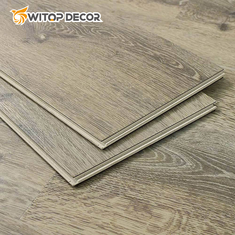 Home Decoration Click Installation Wood Grain Hybrid Spc Flooring