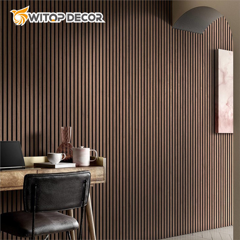 Soundproofing Wooden Salt Acoustic Panel MDF Wood Groove Wall Panel