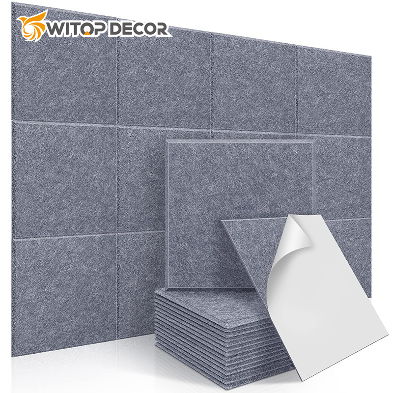 Decorative Thin Home Theater Sound Proof WPC PVC Wall Acoustic Panels