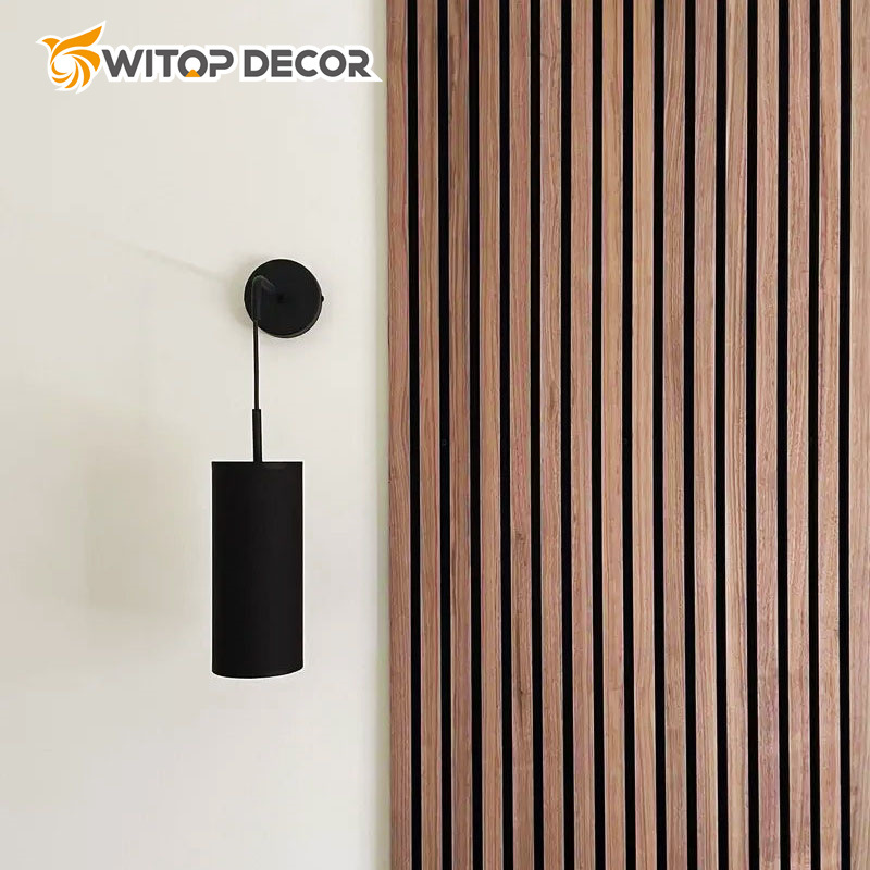 Acoustic Panel Veneer Wood Wall Panel Sheet Customizable Soundproof Material Oka