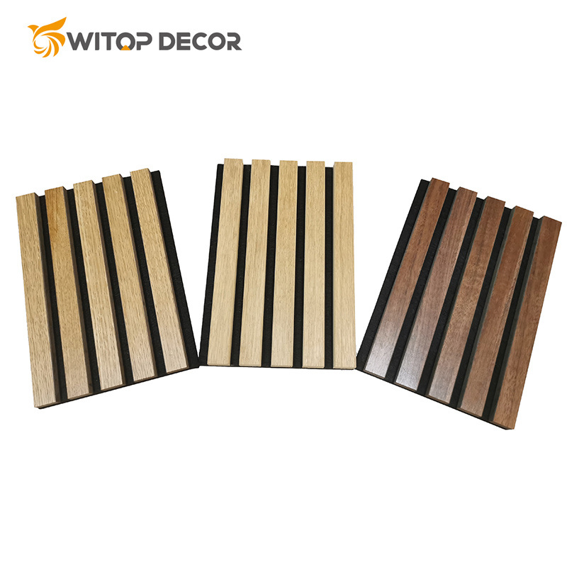 Sound Proof Custom Moisture-Proof Mildew-Proof Wood Slat Acoustical Panels
