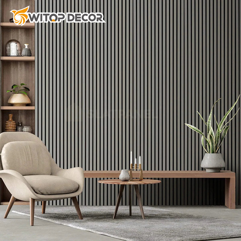 Stylish Wooden Design PVC Wall Panel Thermal and Acoustic Insulation Panel