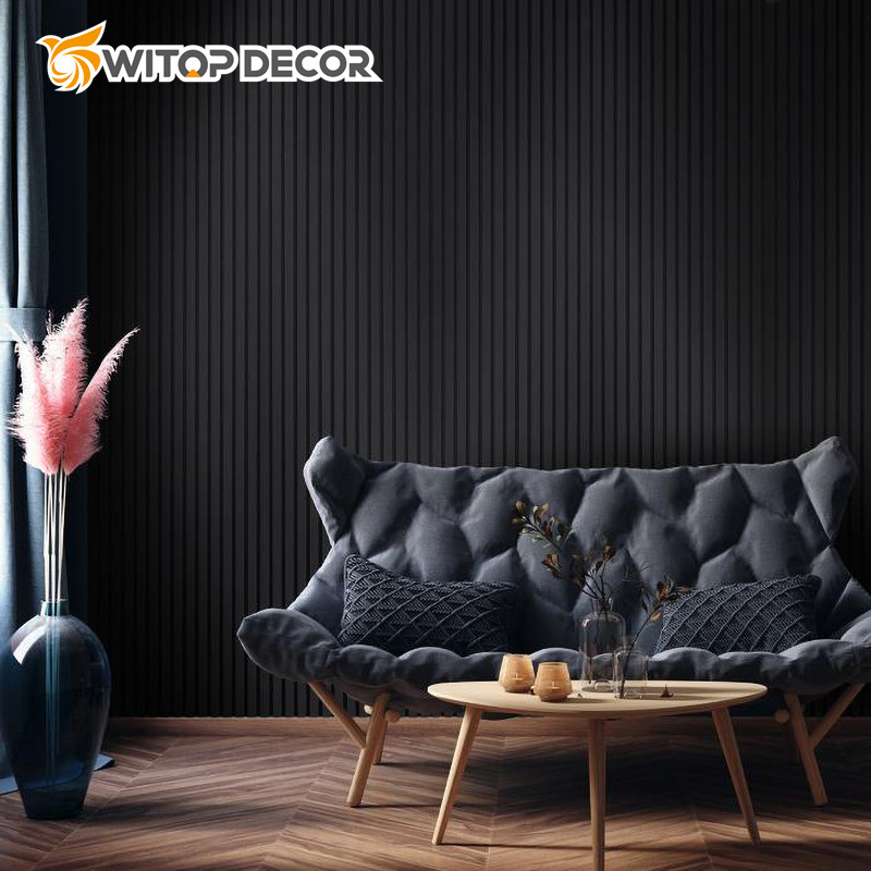 Moisture-Proof Indoor PVC Wall Panel Teak Bedroom Indoor 3D Wall Panel