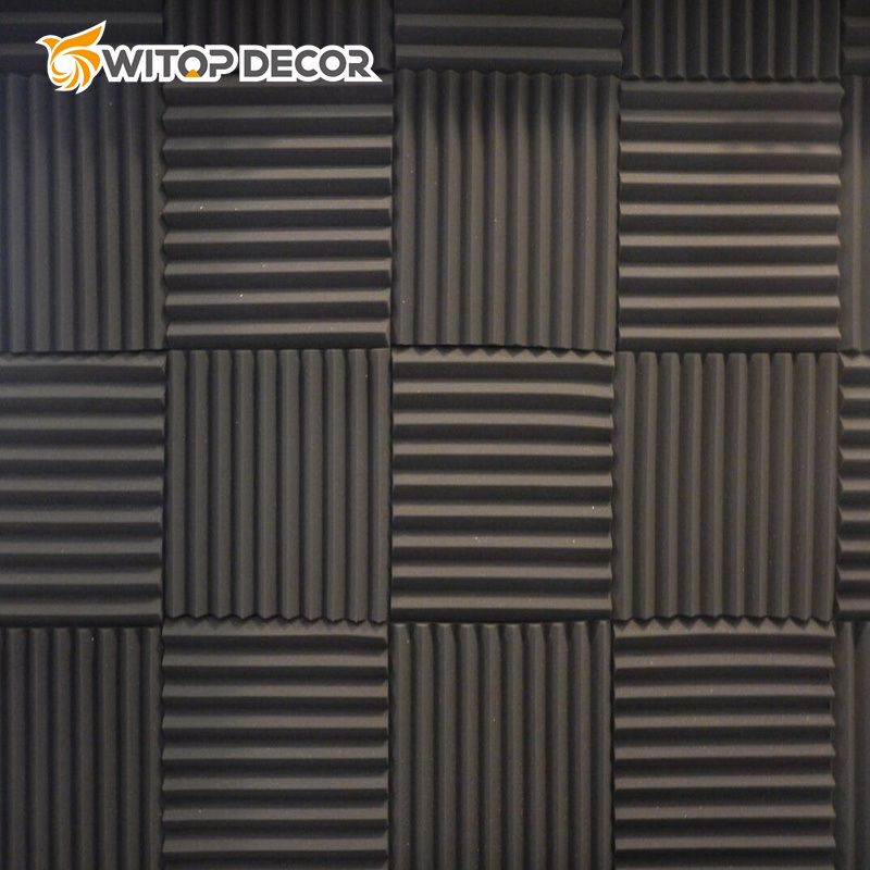 Recycle Polyester Fiber Decoration Wall Acoustic Wood Slat Panels