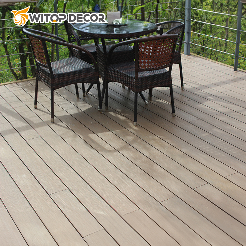 Outdoor WPC Floor Decking Waves WPC Outdoor Decking Flooring