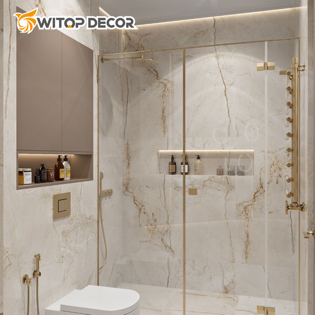 Environmentally Friendly Material PVC UV Marble Artificial Panels