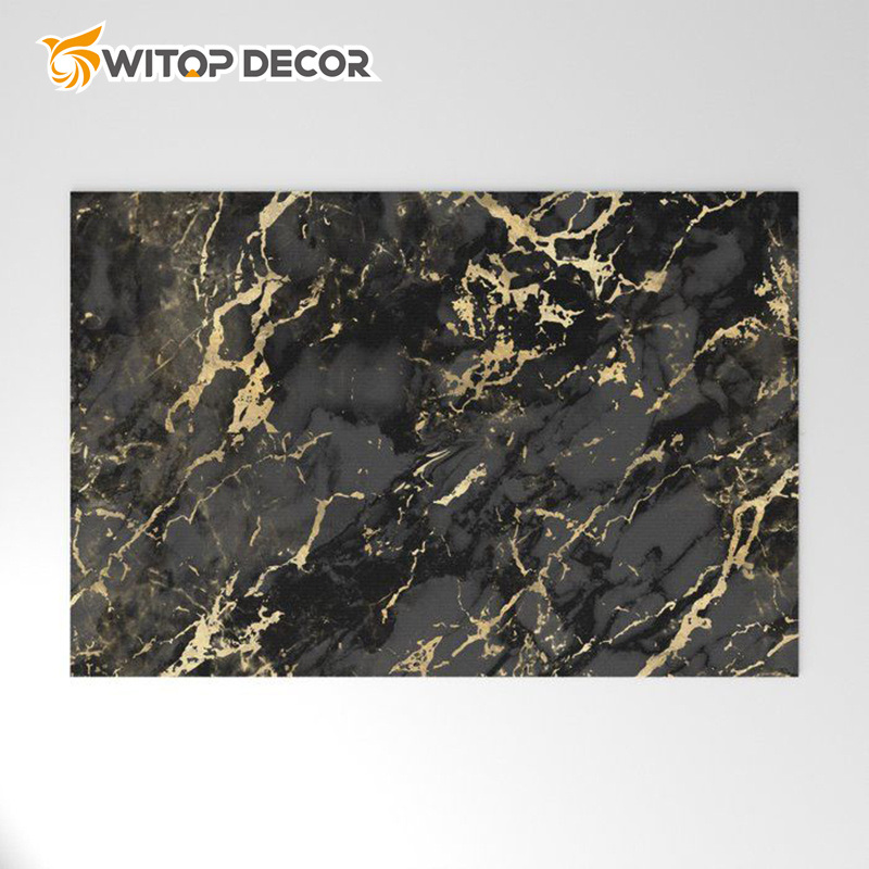 Wooden Design PVC Marble Sheet High Glossy Waterproof UV Surface PVC Marble Sheet
