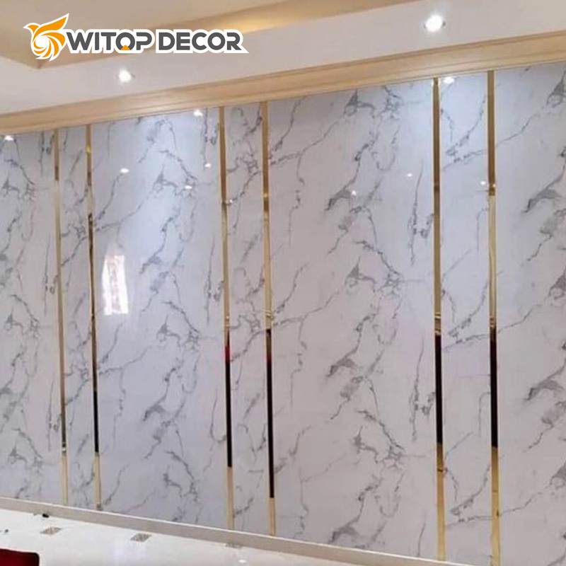 PVC Marble Board Sheet UV High Glossy Wall Panel for Decorative Background