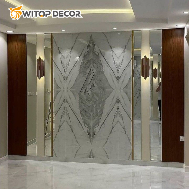 Interior Covering Decorative Plastic Sheet PVC Marble UV Panels
