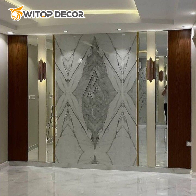 Interior Covering Decorative Plastic Sheet PVC Marble UV Panels
