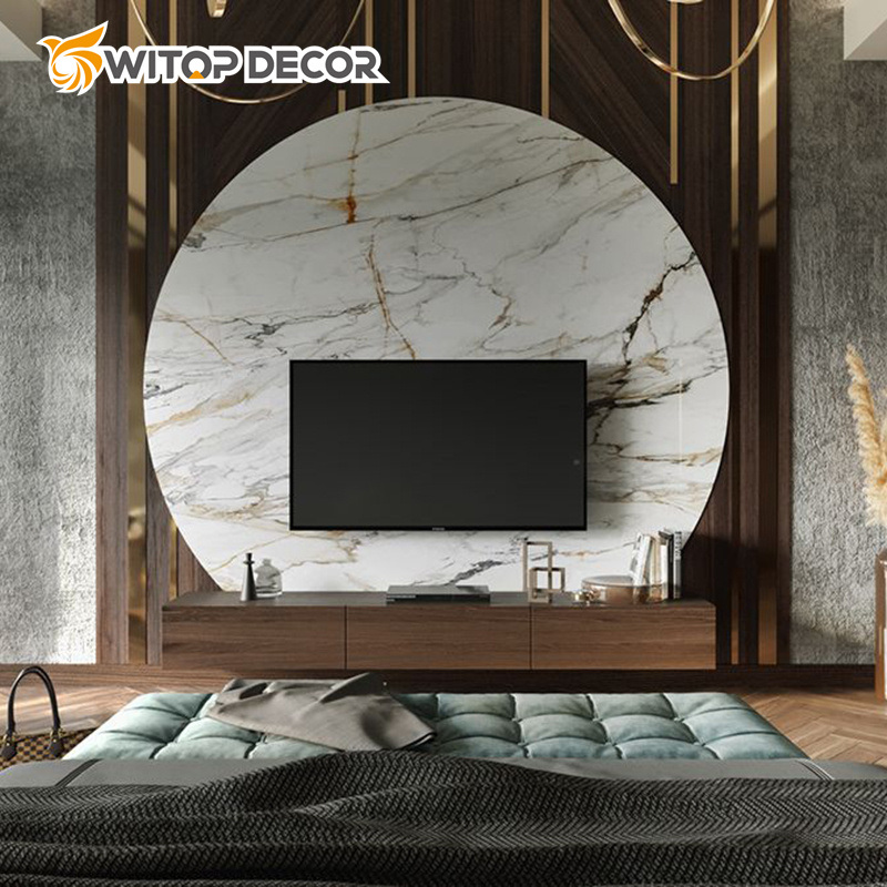 Good Scuff Resistance Waterproof UV Interior Wall Decorative UV Marble Sheet PVC Wall Panels