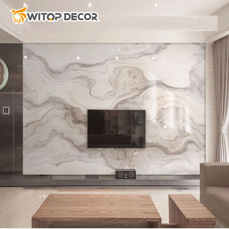 High Glossy Luxury Design UV Sheet PVC Marble Sheet for Wall Decoration