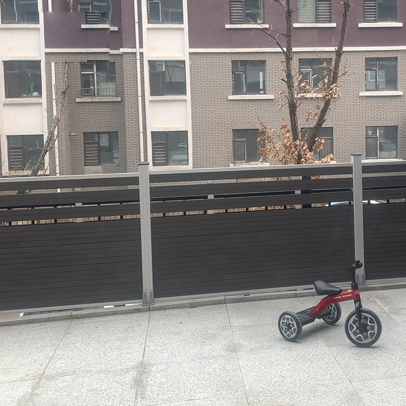 Environmentally Friendly Fence Wholesale Plastic Wood Composite Privacy Yard Fence