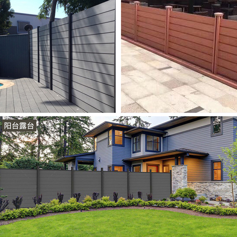 Privacy Screen Fence for Patio/Balcony/Deck 6 Feet Outdoor Decorative Weatherproof WPC Fence
