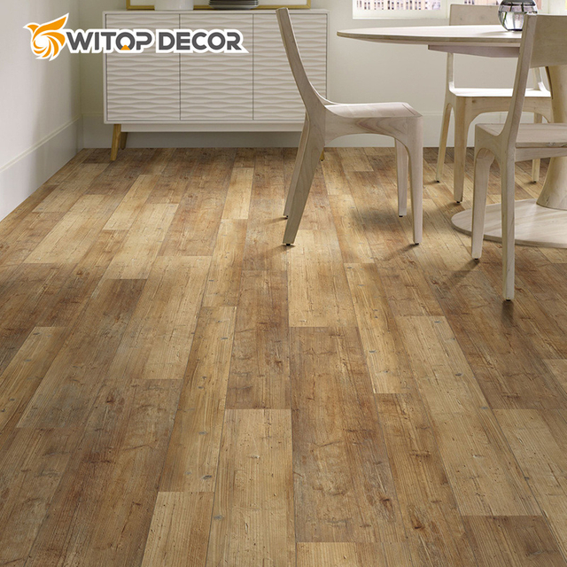 Spc Plastic Flooring in Stock 5.5mm Indoor Lvt Click Floor Tile