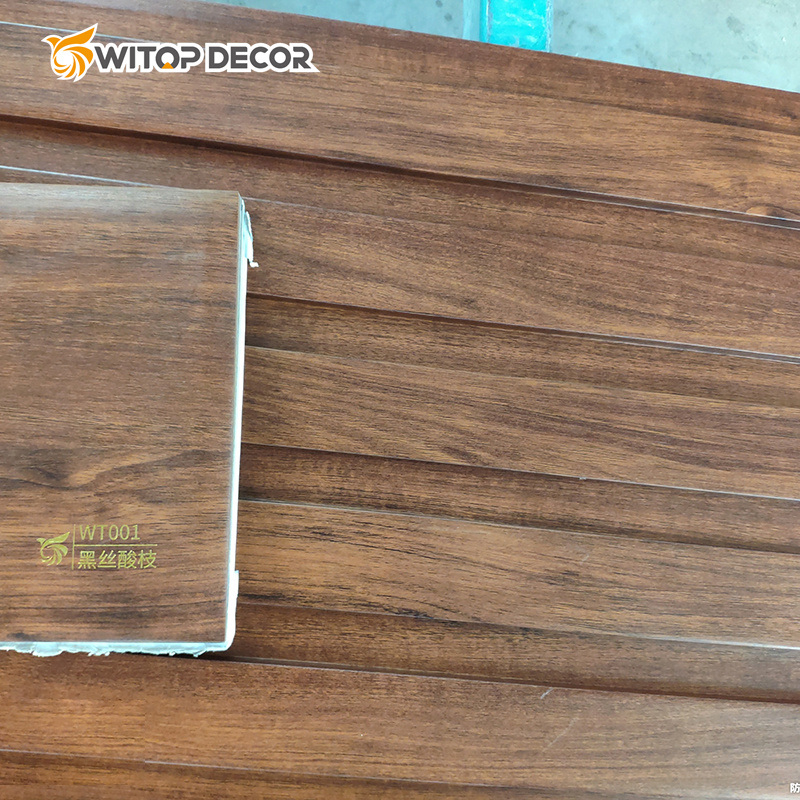 WPC Fluted Panel with Smooth and Glossy Surface