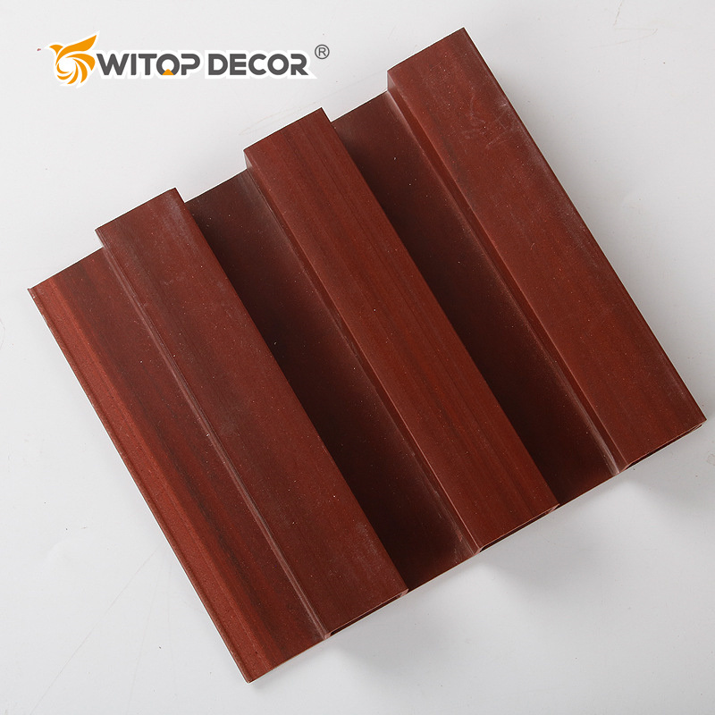 Natural Wood Slat Panel for a Rustic Lodge Ambience.