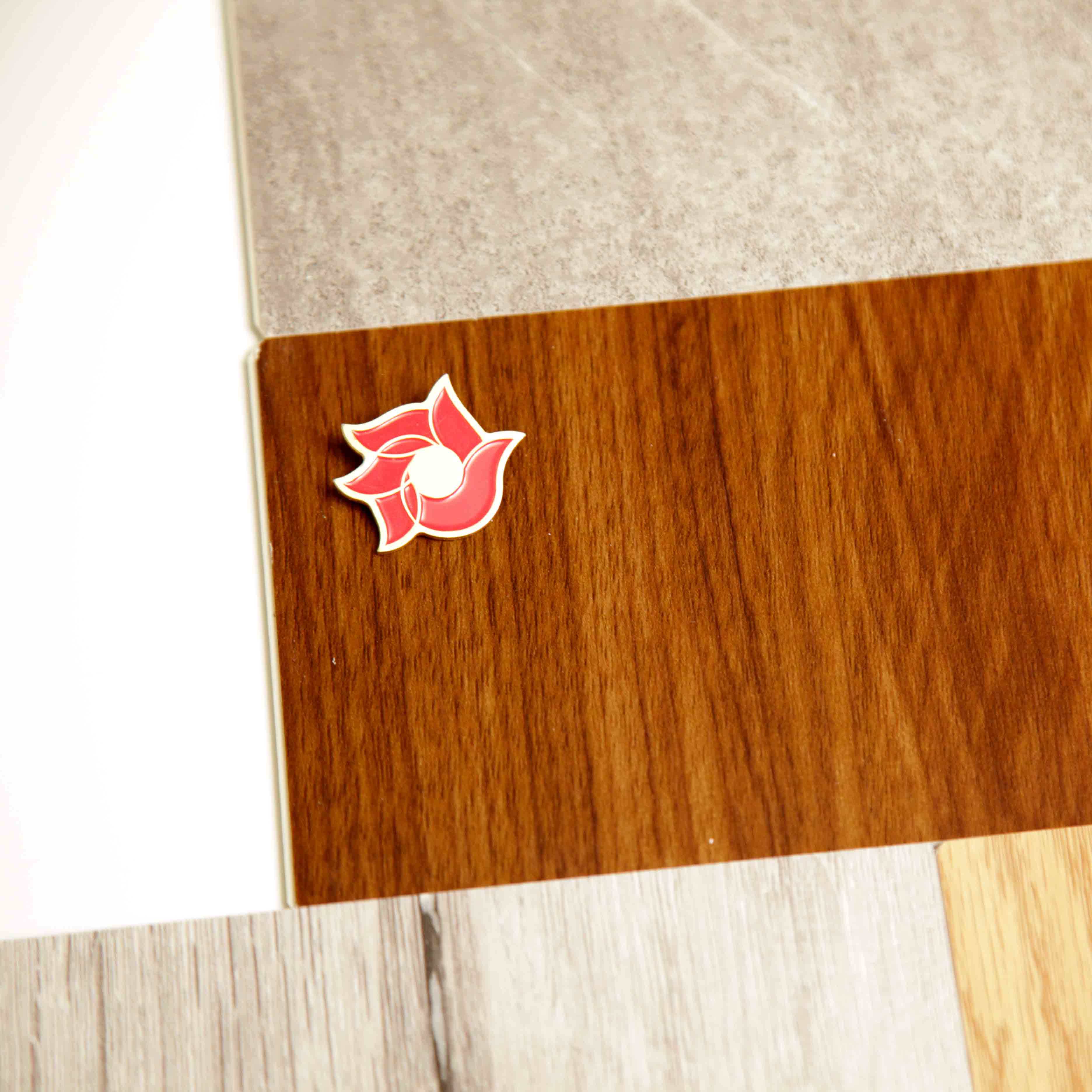 100% Waterproof Pecan Surface Indoor Spc Flooring