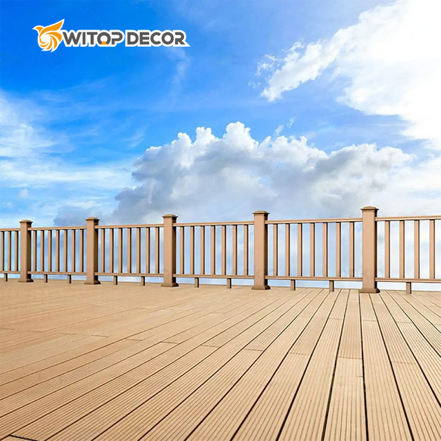 Factory Price WPC Composite Decking Anti-Slip Waterproof Fire Retardant Decking Outdoor Engineered Flooring