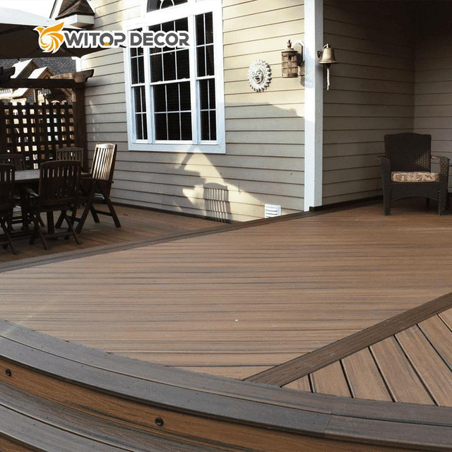 146*25 Wood Plastic Composite WPC Outdoor Decking/Wood Grain Hollow Composite Decking Boards for Project