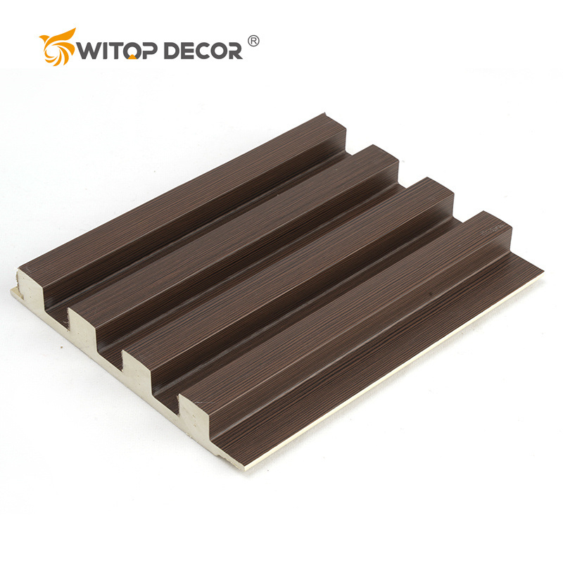 Waterproof Wood Grain WPC Wall Panels Designs Plastic Panel Boards