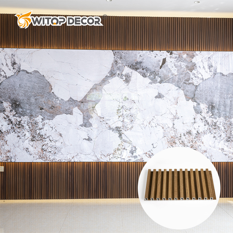 Hollow WPC Interior Fluted Wall Panel for Decoration