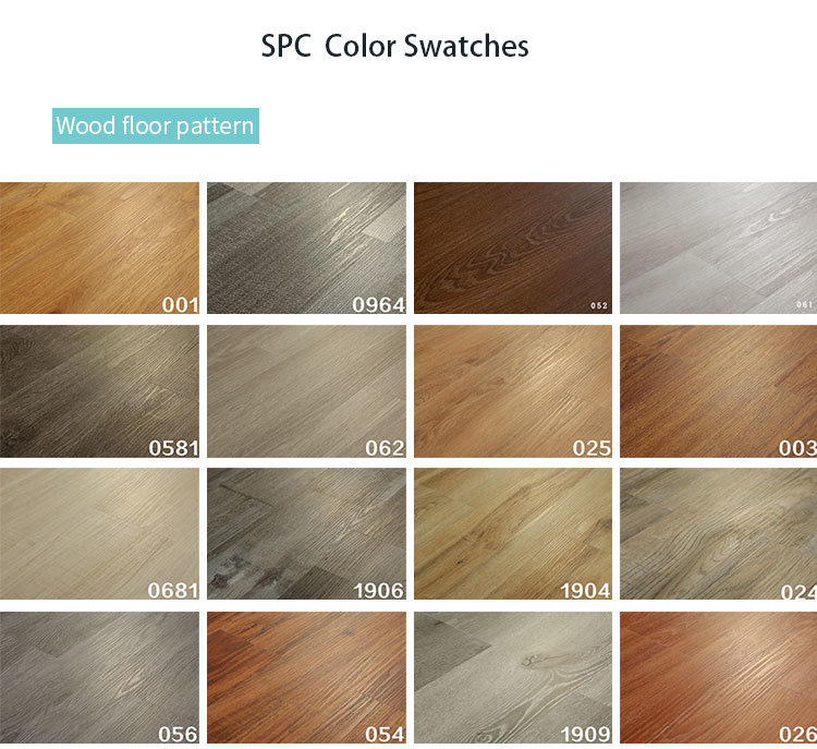 Spc waterproof Spc Flooring 4mm 5mm 7mm Click