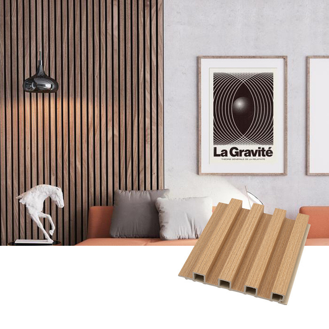 China Wholesale Water Proof Wood Plastic Composite Cladding Wall Panel Fluted WPC Board
